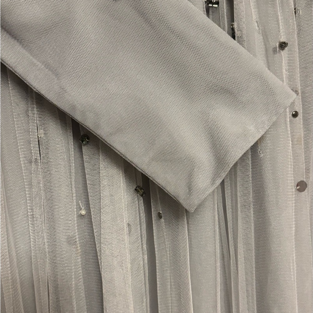 Gray bejeweled fancy dress